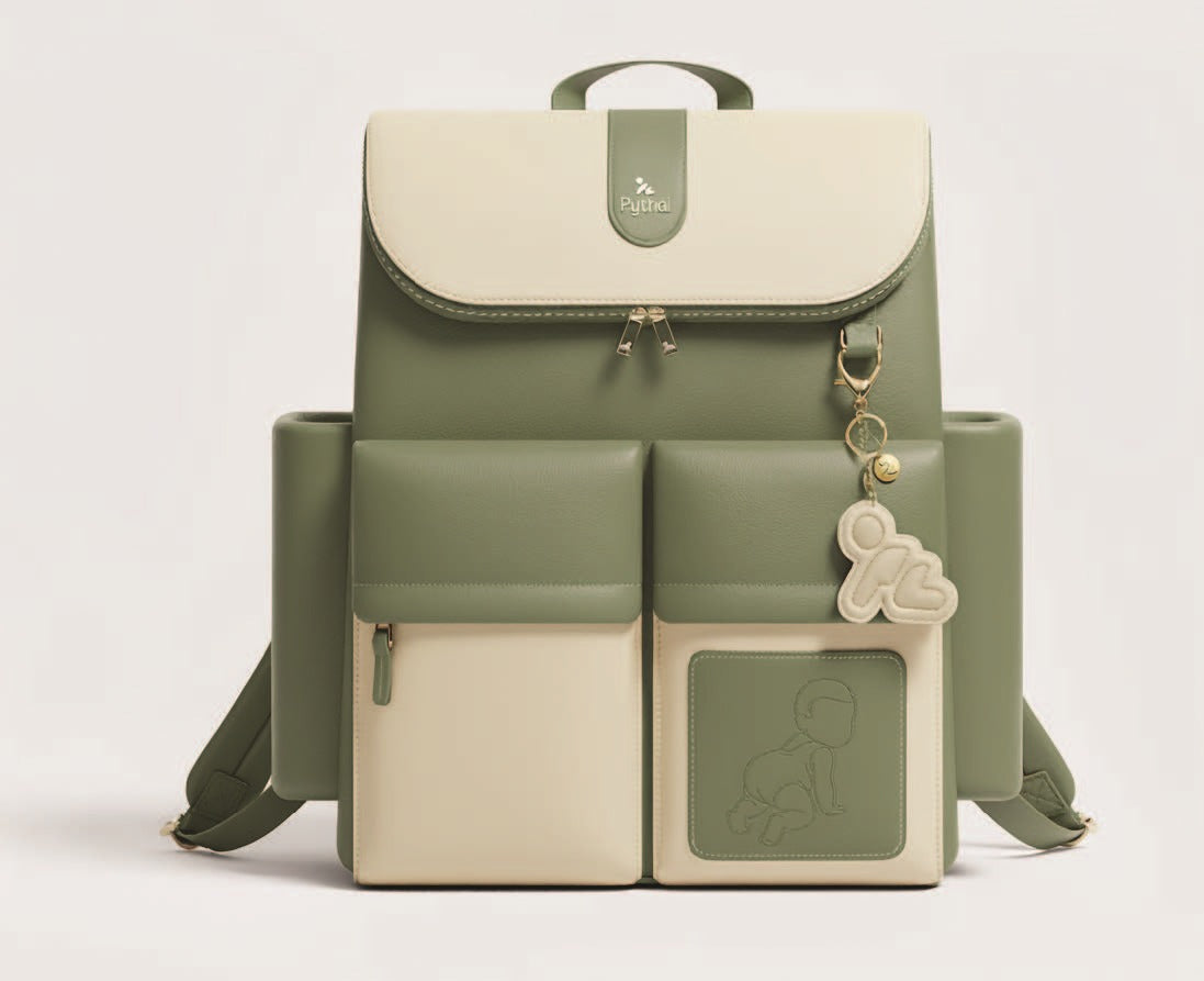 The Pythal Premium Diaper Backpack combines practicality with modern style